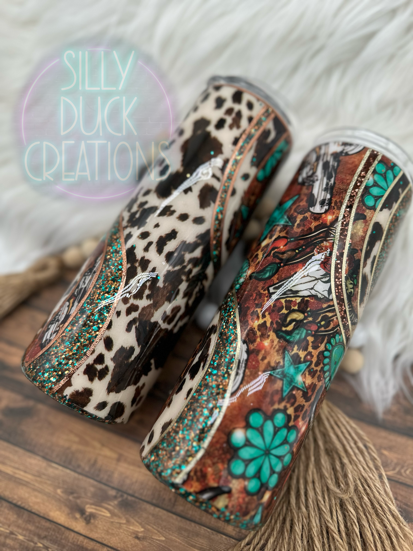 Western Cowprint Tumbler