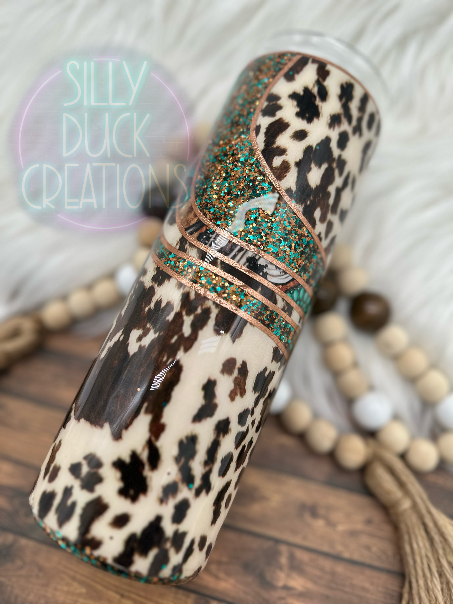 Western Cowprint Tumbler