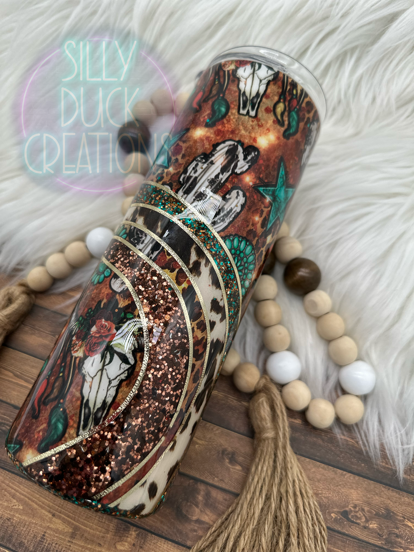 Western Cowprint Tumbler