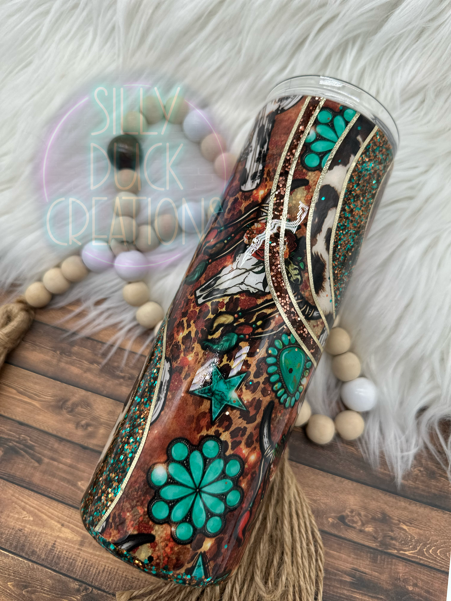 Western Cowprint Tumbler