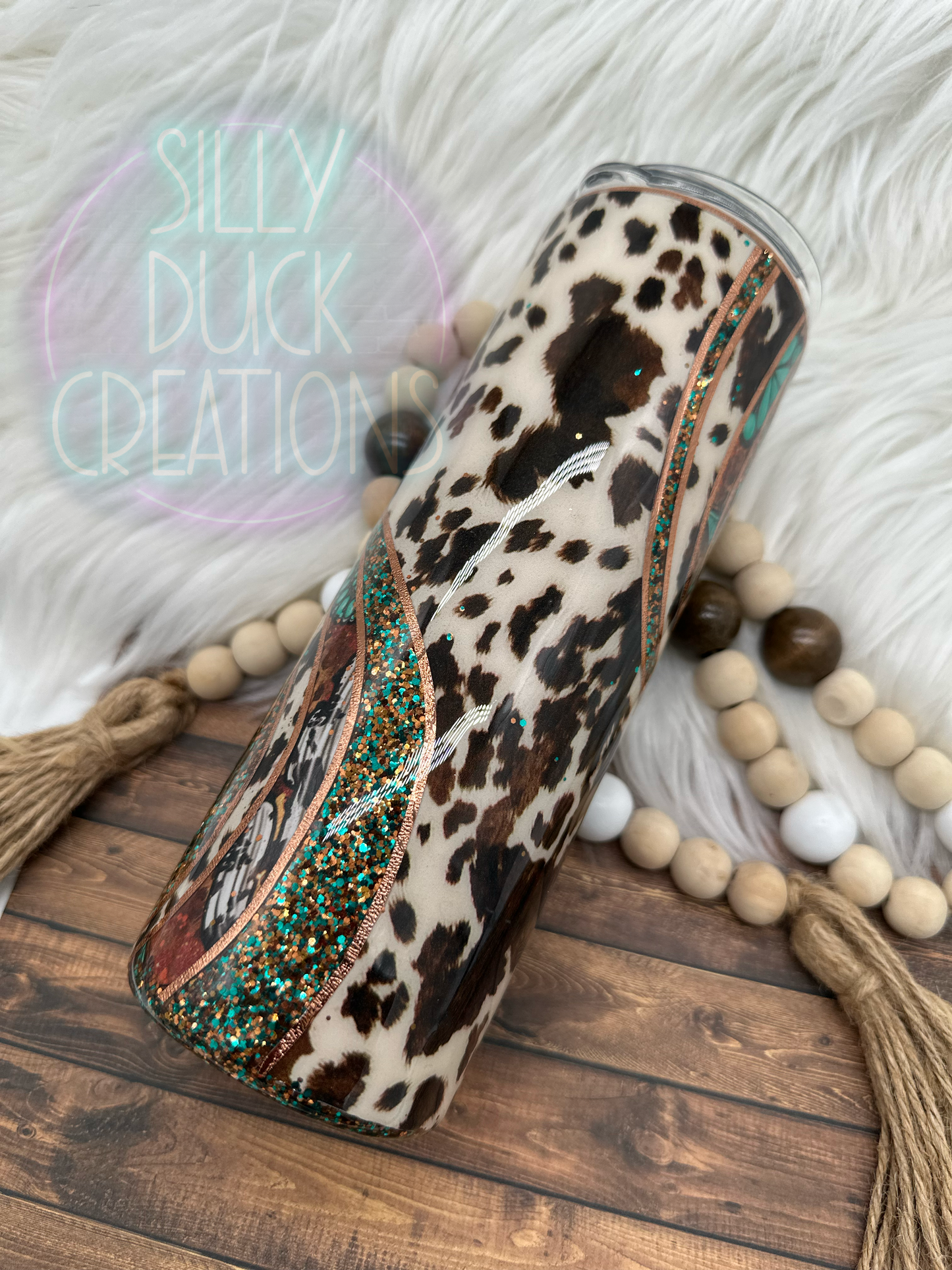 Western Cowprint Tumbler