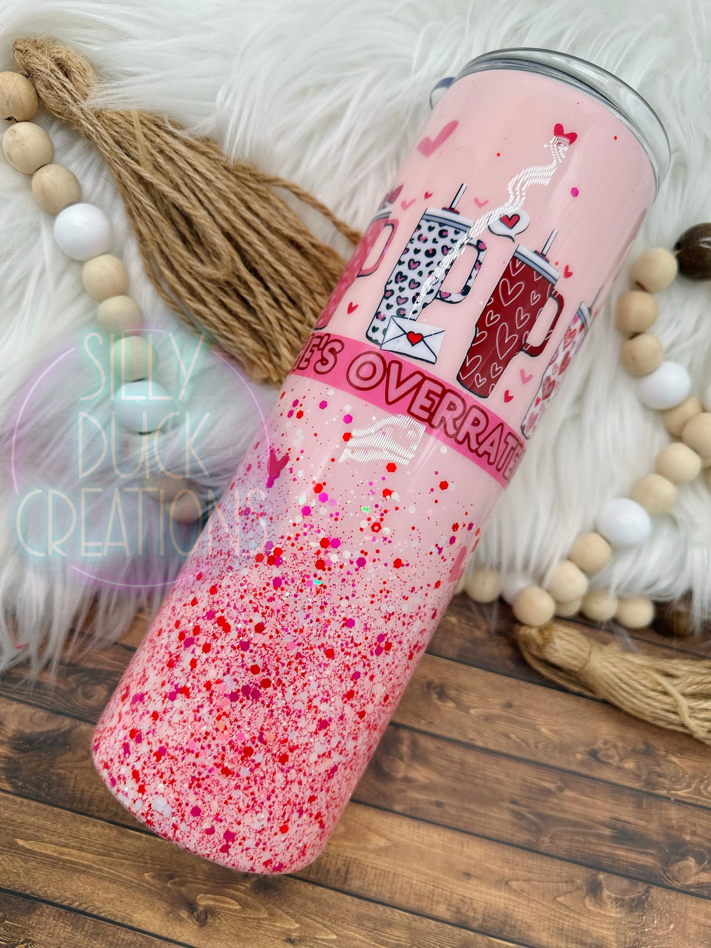 He's Overrated V-Day Tumbler