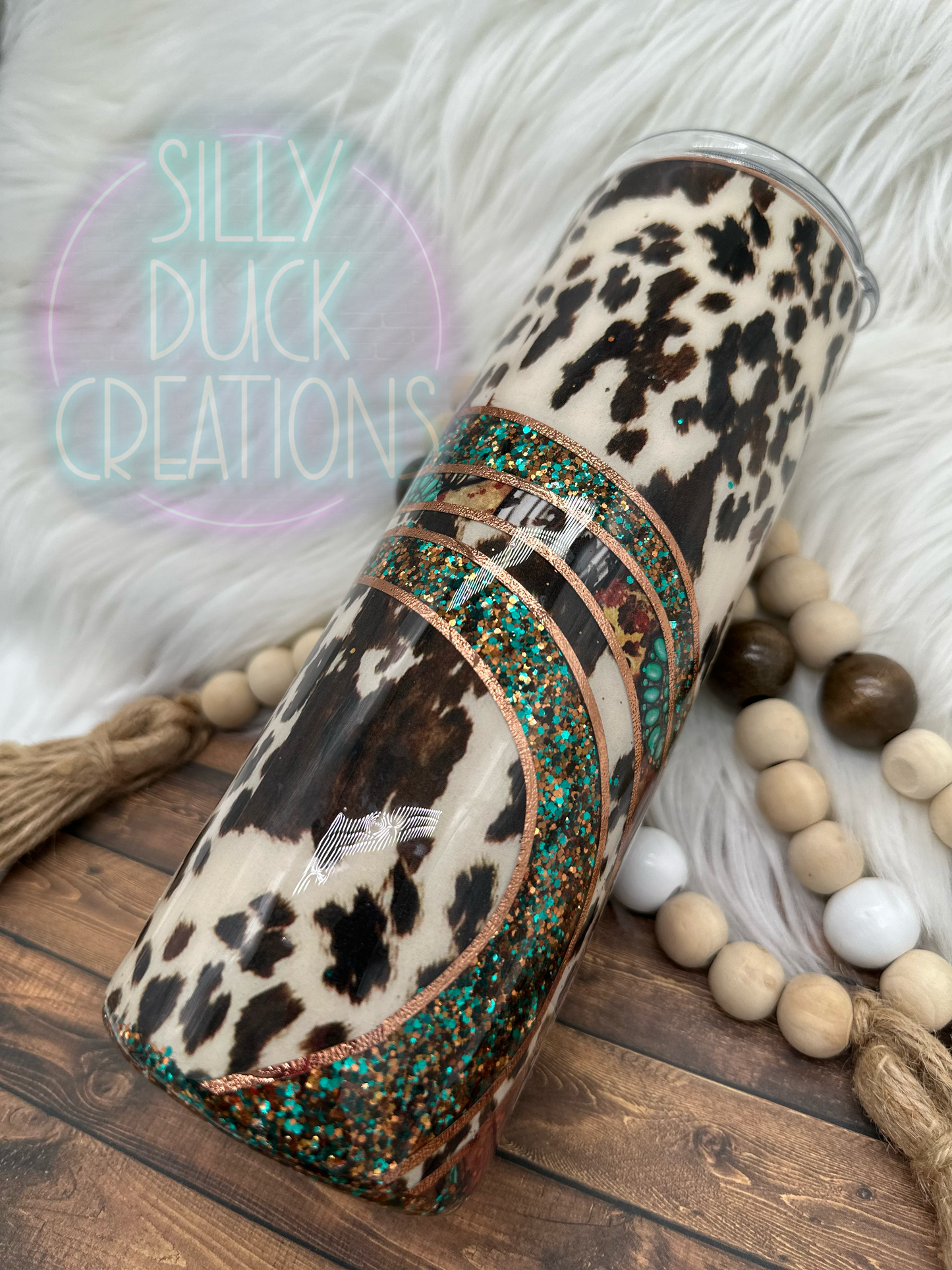 Western Cowprint Tumbler