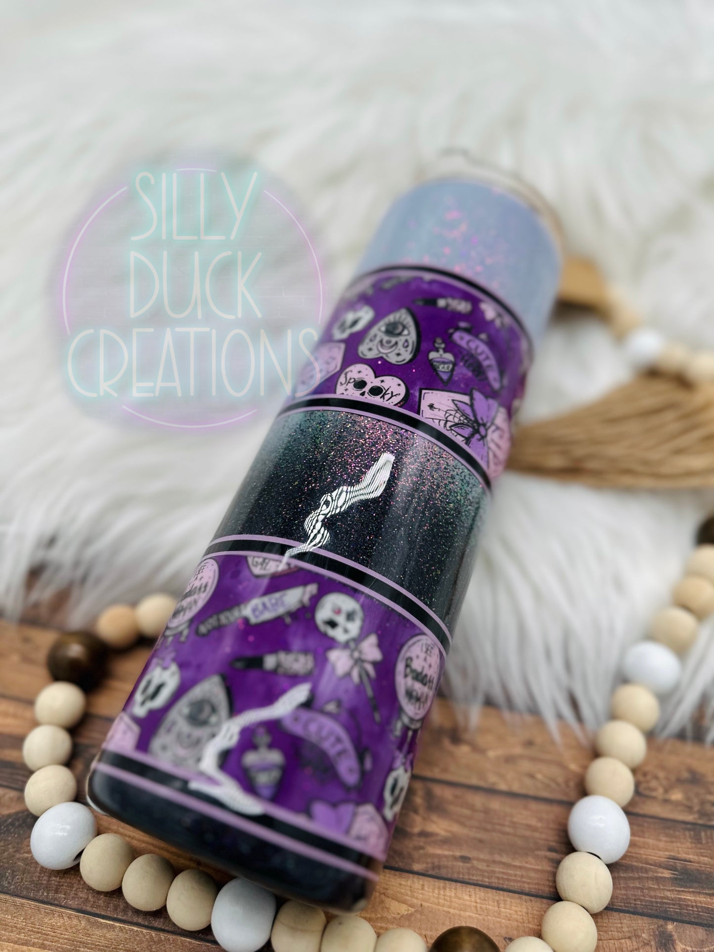 RIP Lavender Black Tumbler
