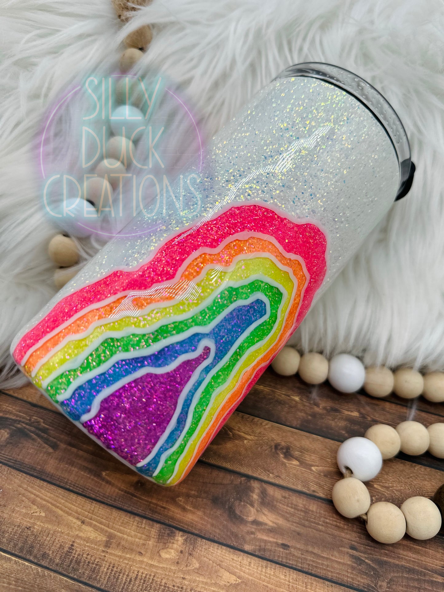Rainbow Geode Tumbler