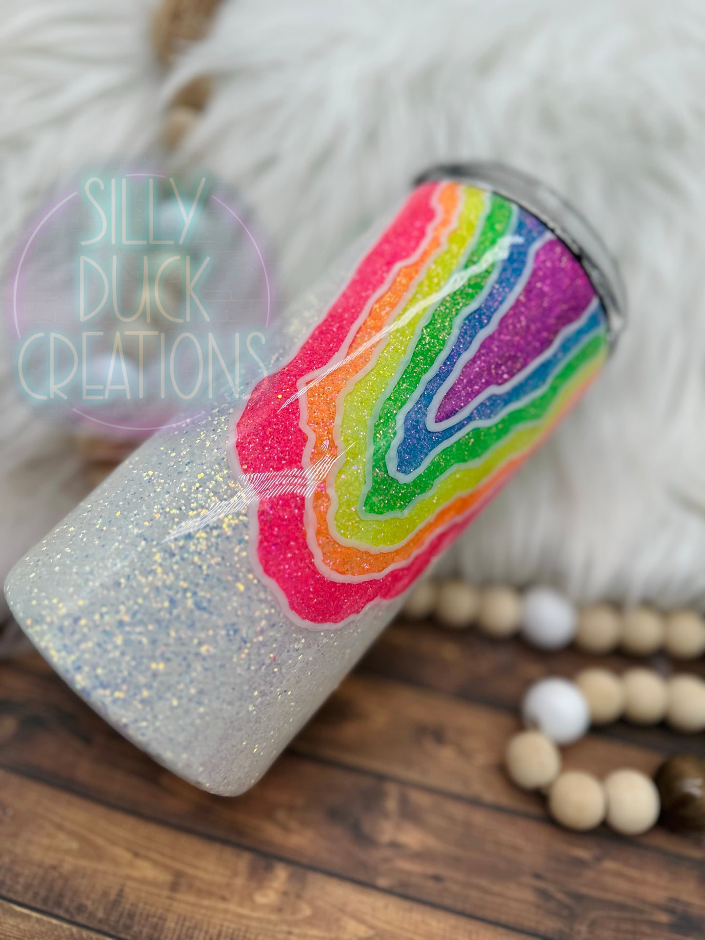 Rainbow Geode Tumbler