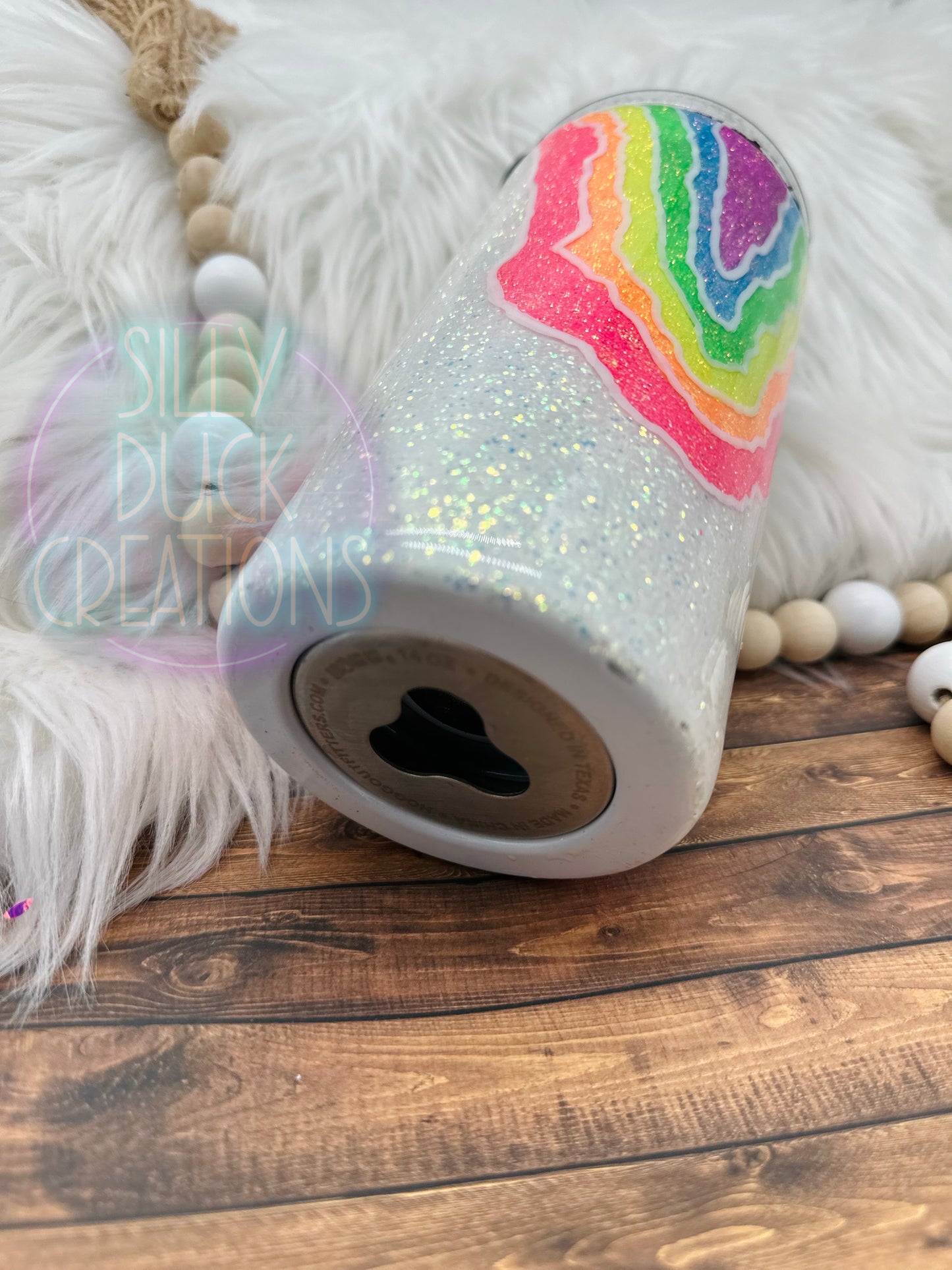 Rainbow Geode Tumbler