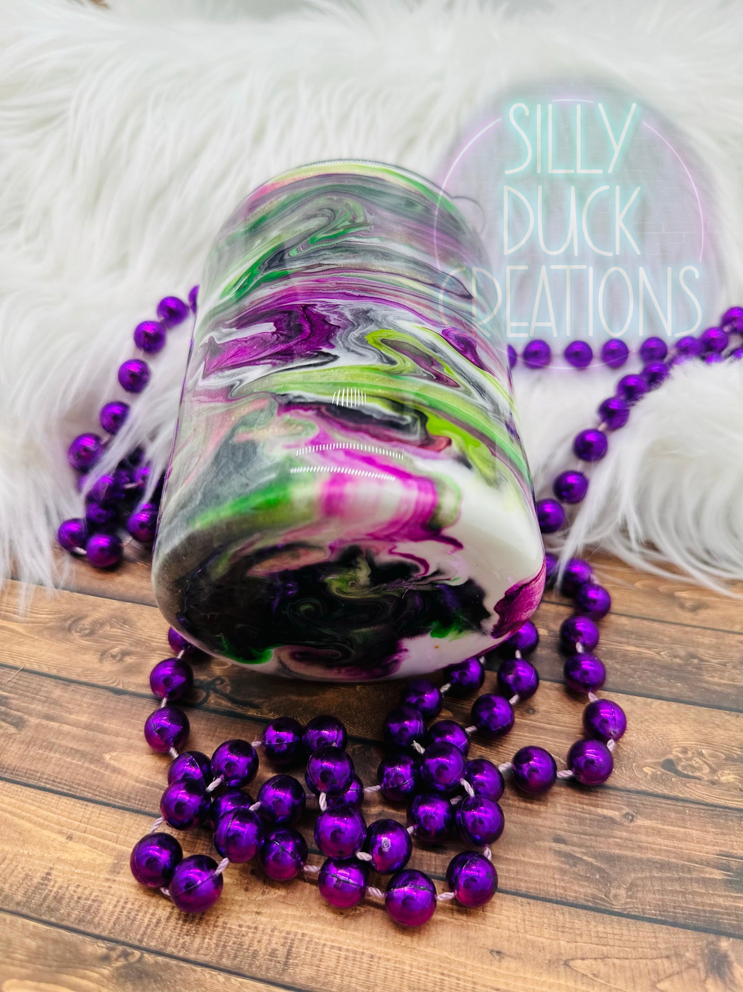 Mardi Gras King Cake Tumbler