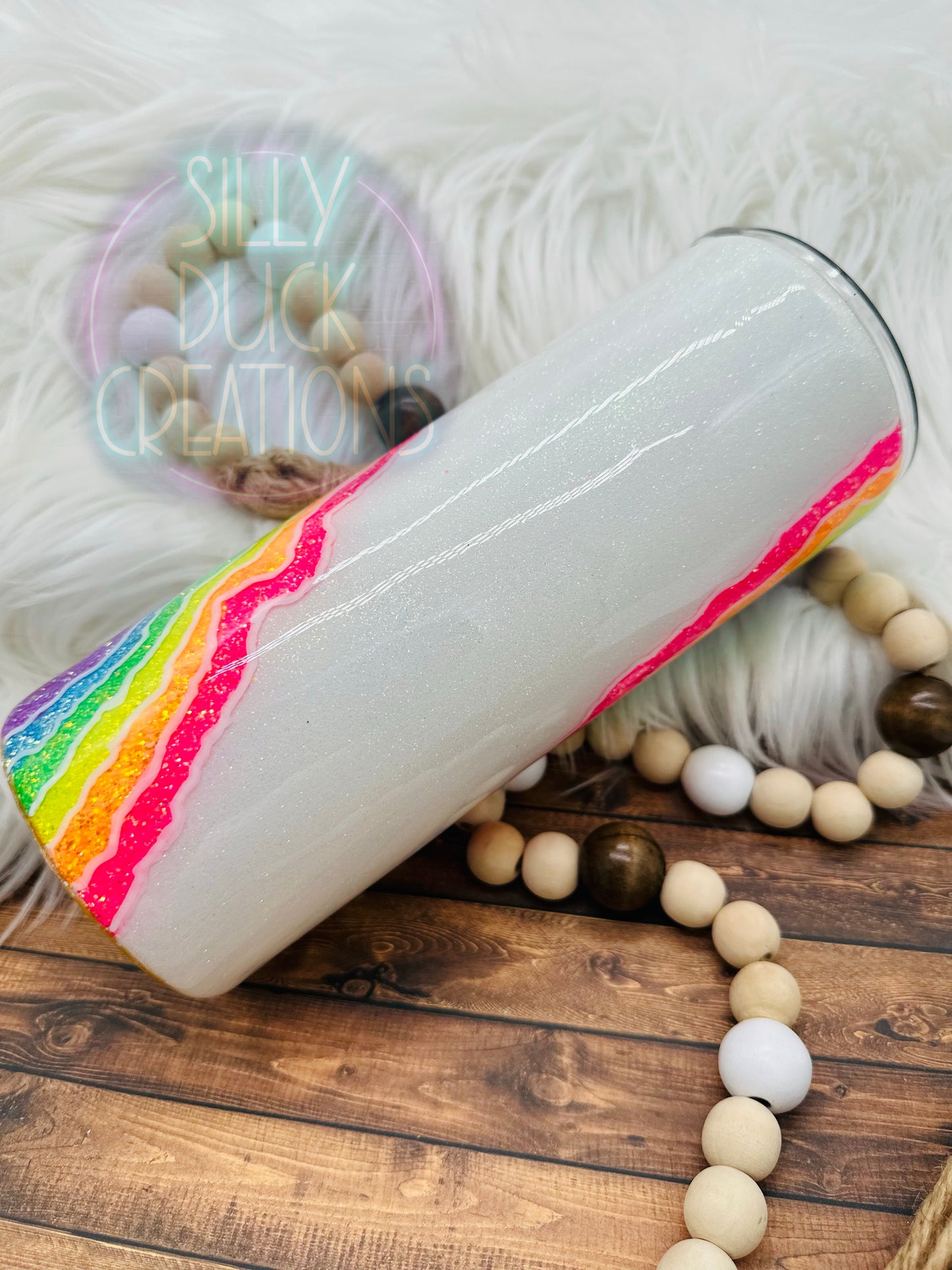 Rainbow Geode Tumbler