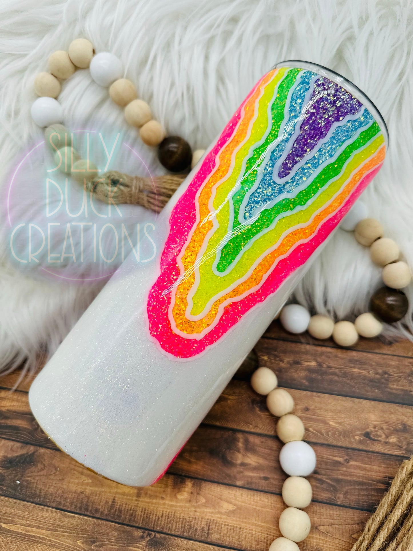 Rainbow Geode Tumbler