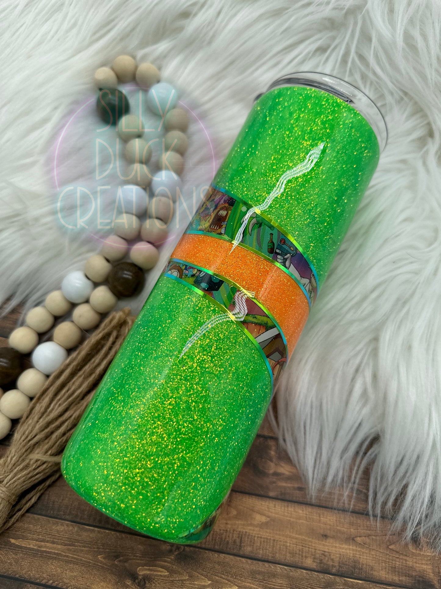 Neon Cartoon Glow Tumbler