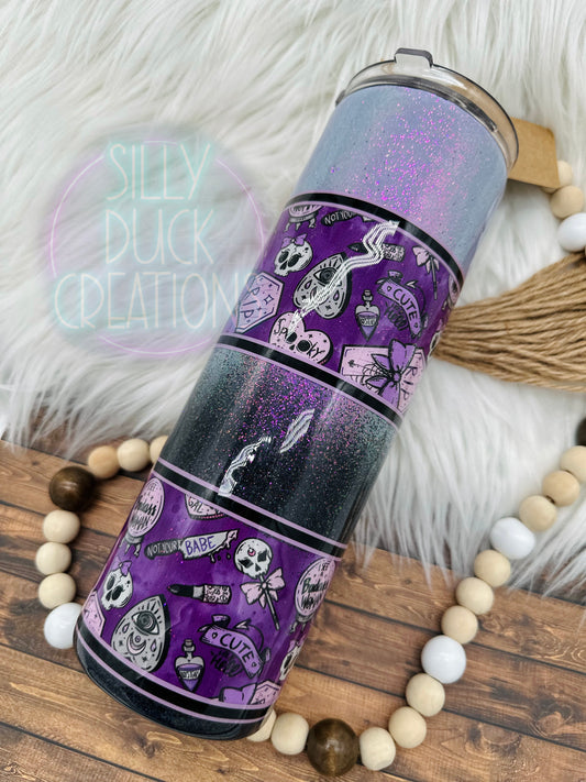 RIP Lavender Black Tumbler