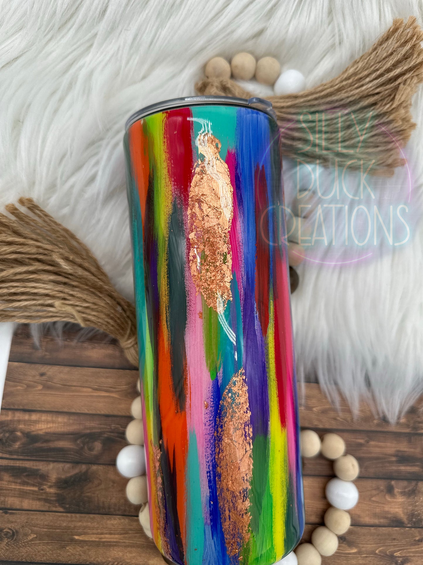 All The Colors Paint Brush Tumbler