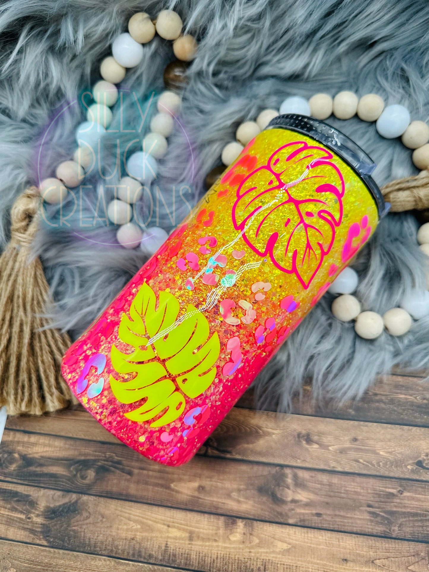 Tropical Neon Tumbler