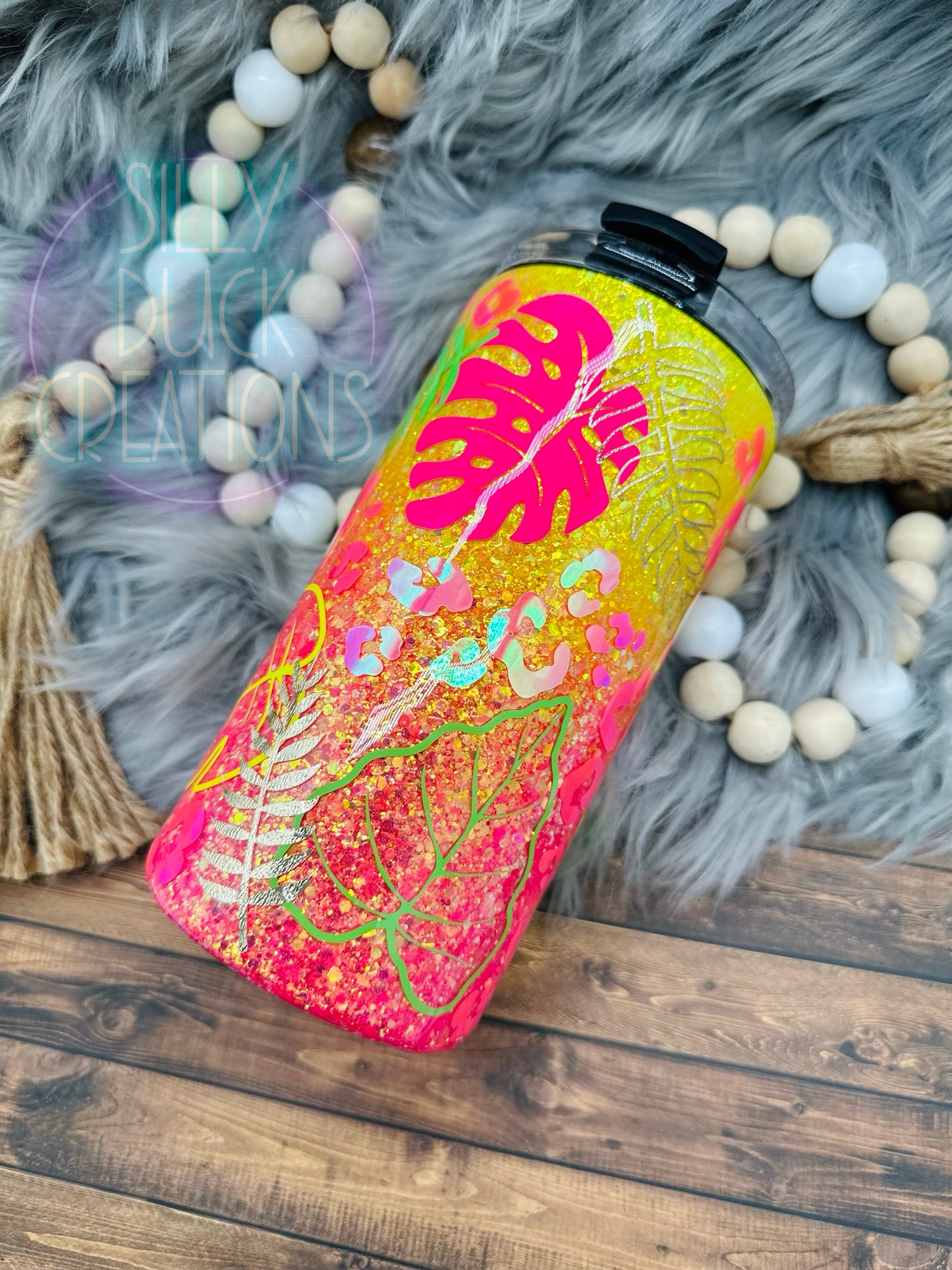 Tropical Neon Tumbler