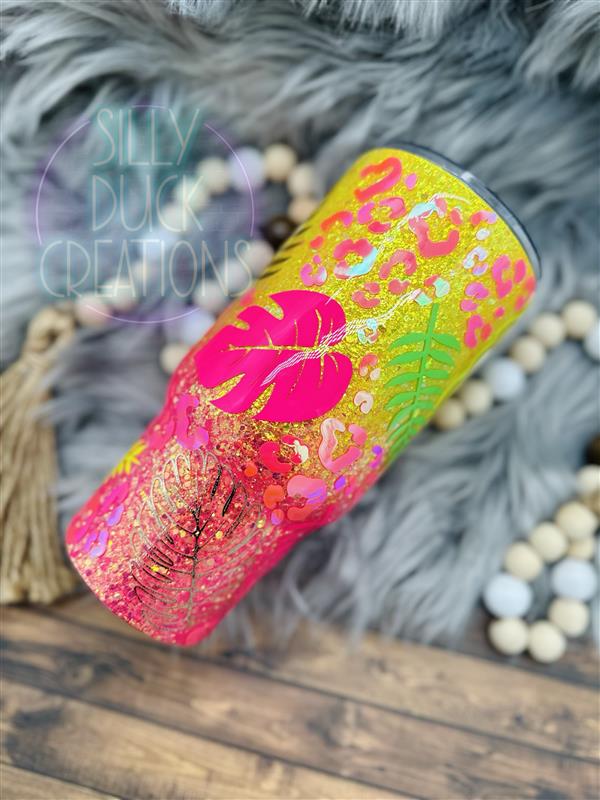 Tropical Neon Tumbler